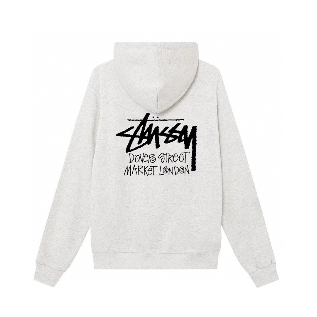 STUSSY ステューシー DSM LONDON ロゴプリント ジップアップ パーカー HN320 フーディー メンズ レディース 4色展開