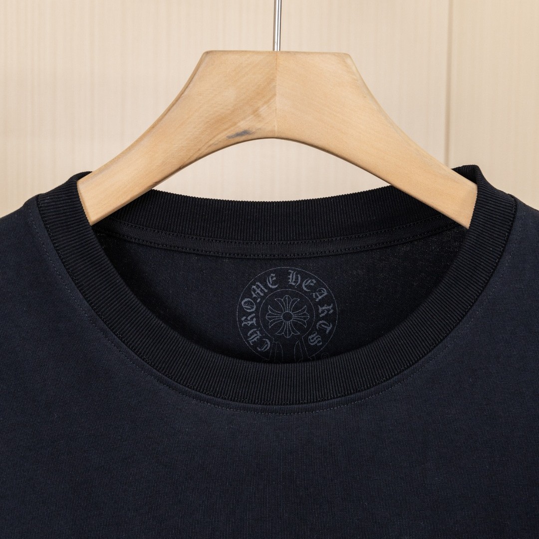 Chrome Hearts クロムハーツ ヘビーウォッシュ加工 立体プリント ロングスリーブTシャツ