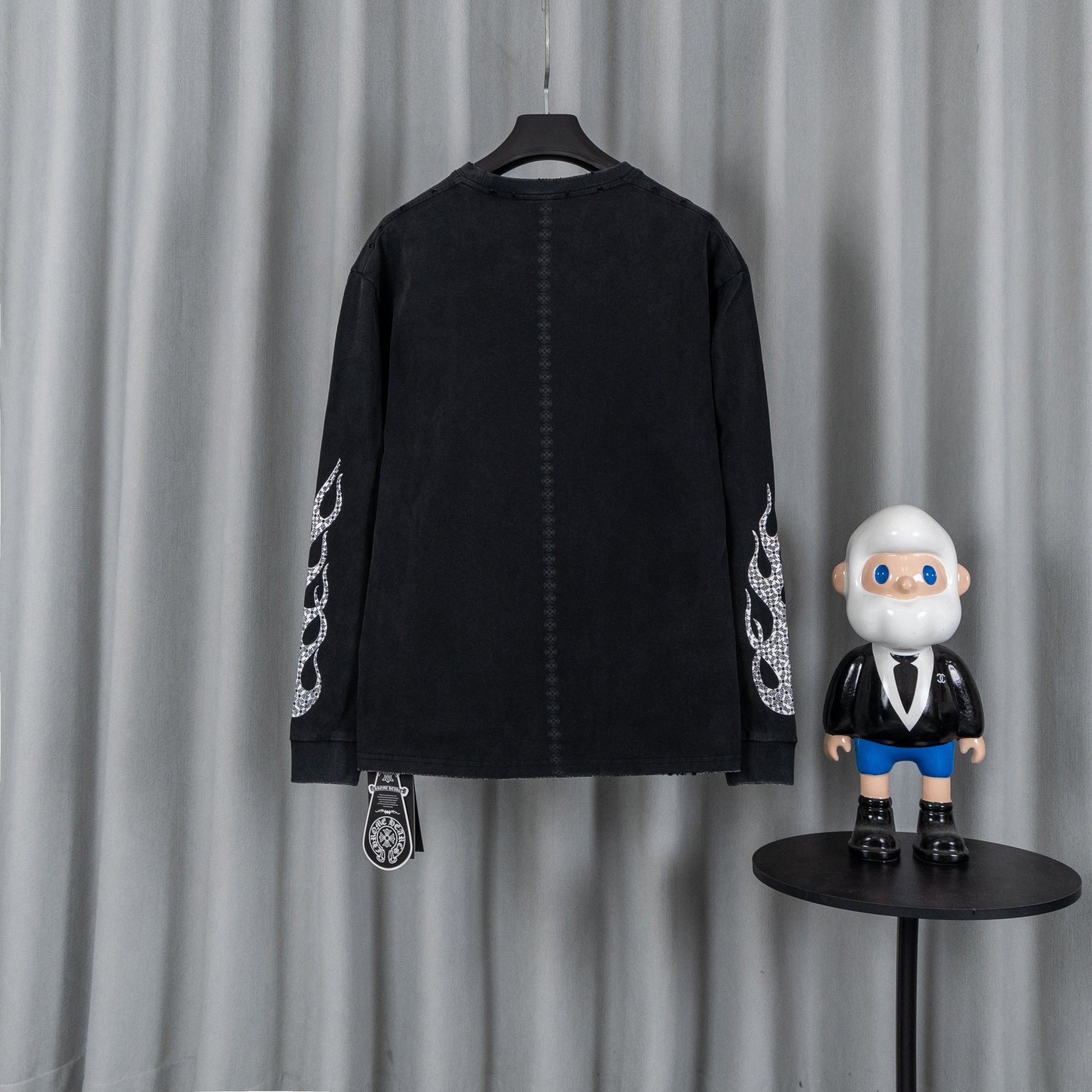 CHROME HEARTS クロムハーツ 26SS 春夏 新作 ロングスリーブTシャツ ユニセックス ウォッシュドブラック