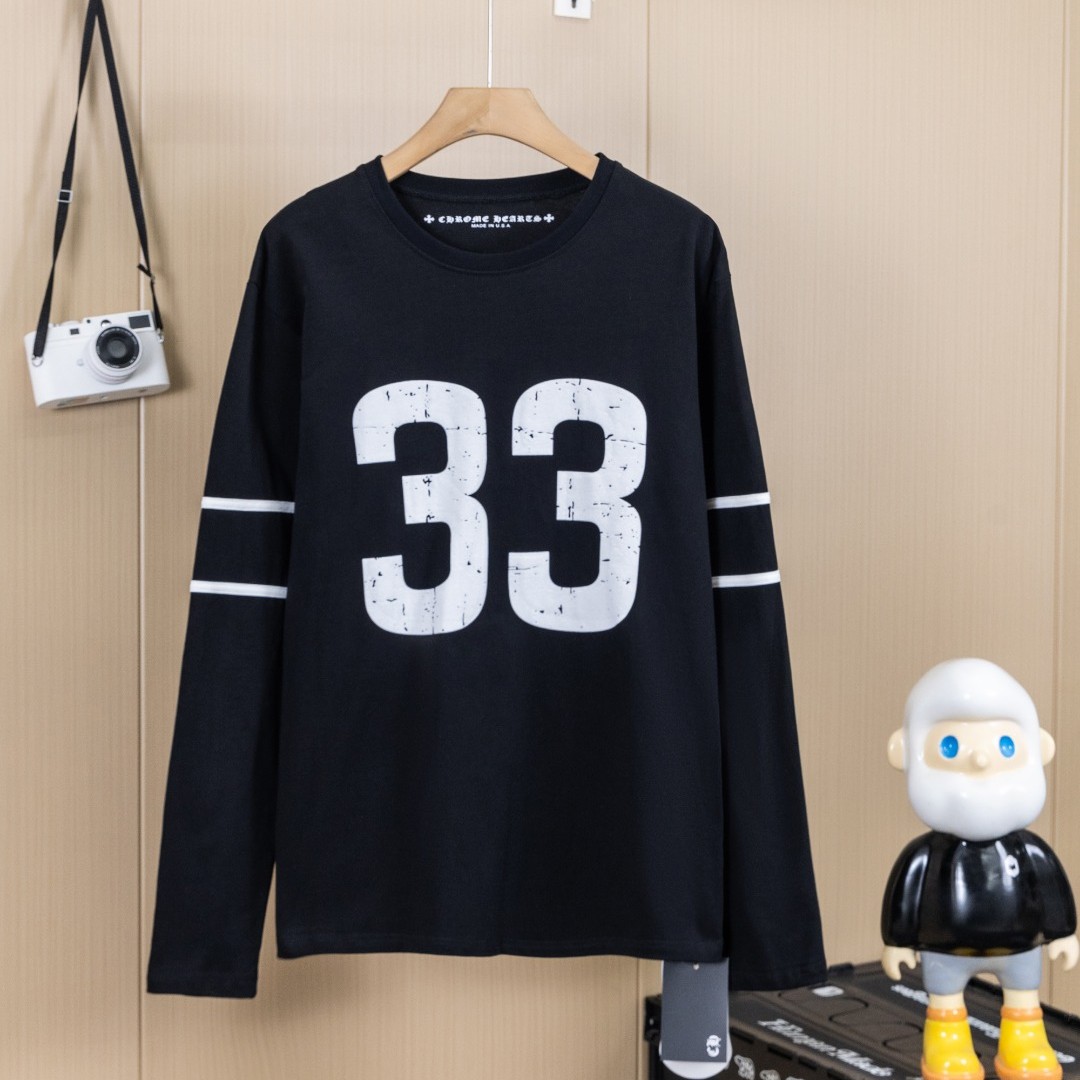 CHROME HEARTS クロムハーツ 長袖Tシャツ CH ブラック