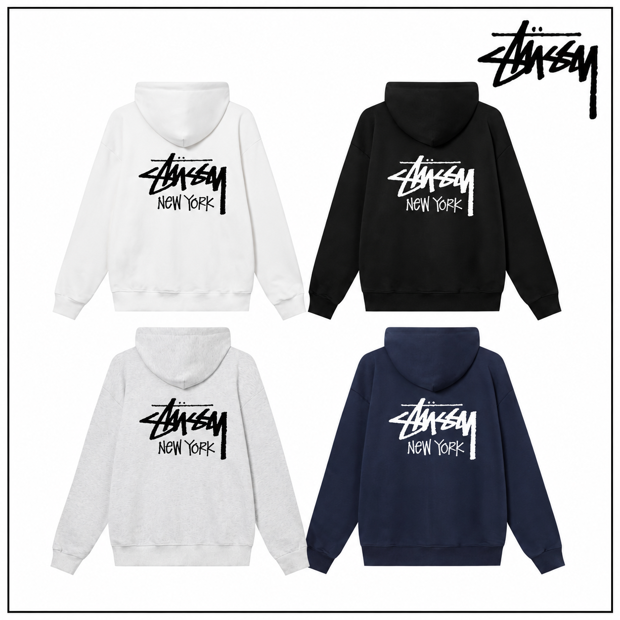 Stussy スタッシー ニューヨークシティ限定 フーディー ジッパージャケット HN309