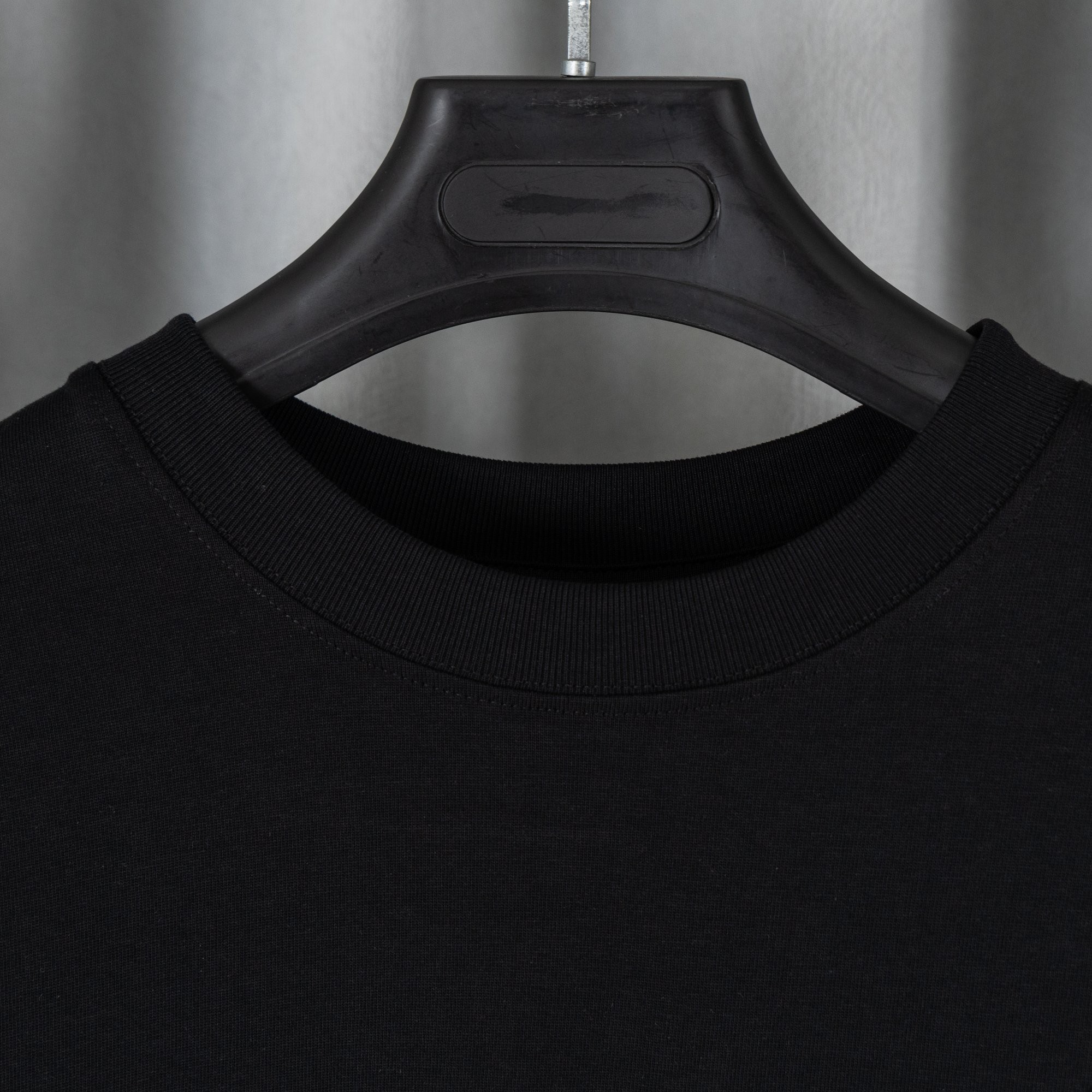 Chrome Hearts クロムハーツ 26SS 春夏新作 ユニセックス ルーズフィット 320g 双糸コットン ロングスリーブTシャツ ブラック