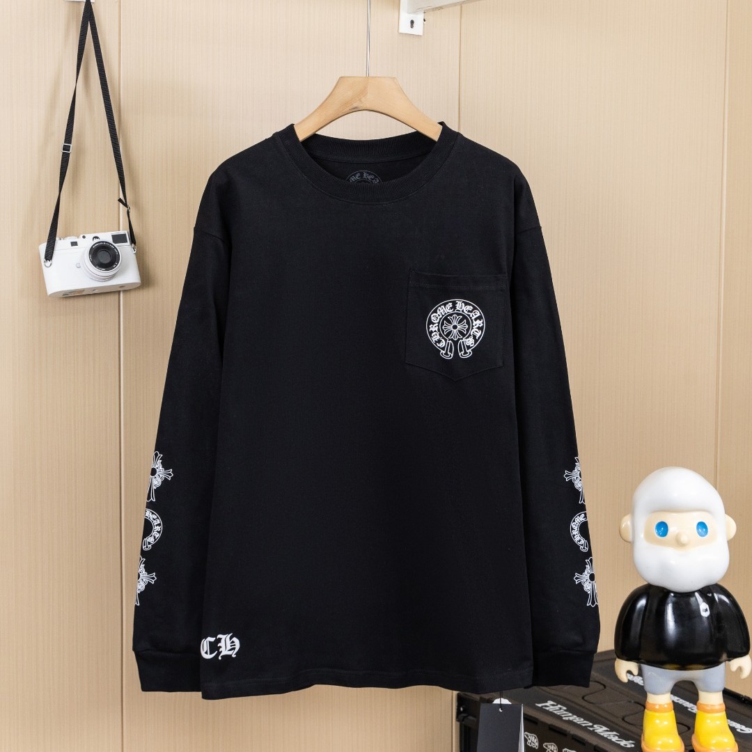 CHROME HEARTS クロムハーツ 長袖Tシャツ ブラック