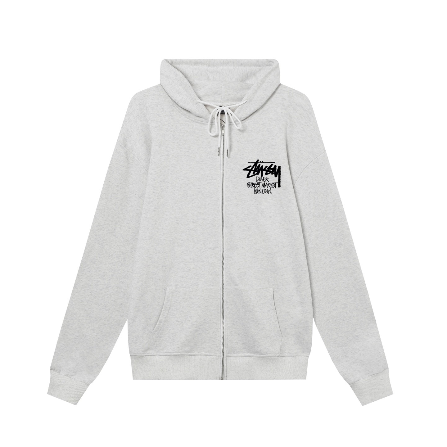 STUSSY ステューシー DSMロンドンシティ限定シリーズ NEW YORKプリント 男女兼用 フード付きジッパージャケット HN332