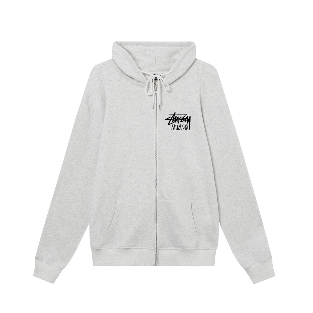Stussy スタッシー ミラノシティ限定 ズップアップフーディ 男女兼用