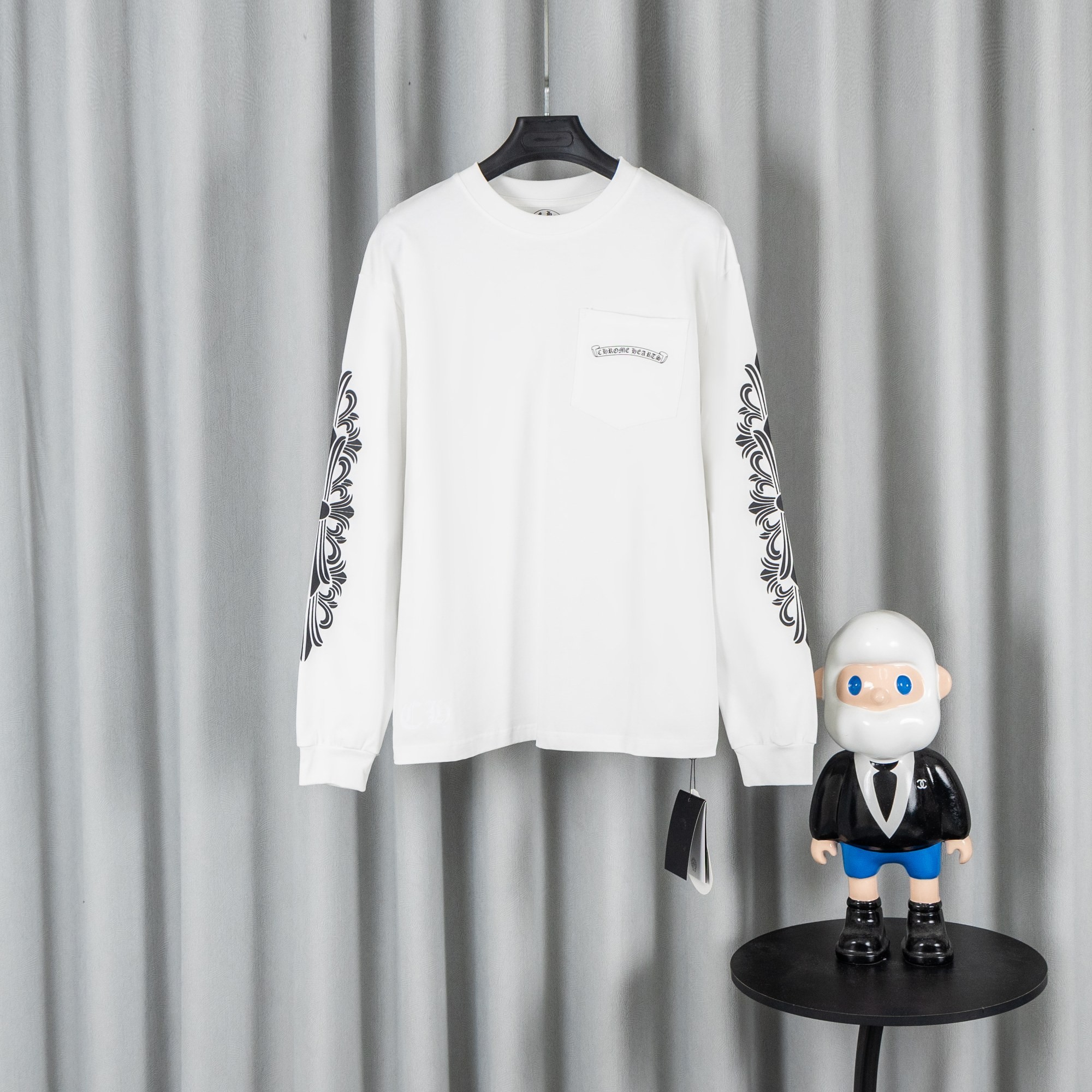 Chrome Hearts クロムハーツ 26SS 春夏新作 ユニセックス ルーズフィット 320g 双糸コットン ロングスリーブカットソー