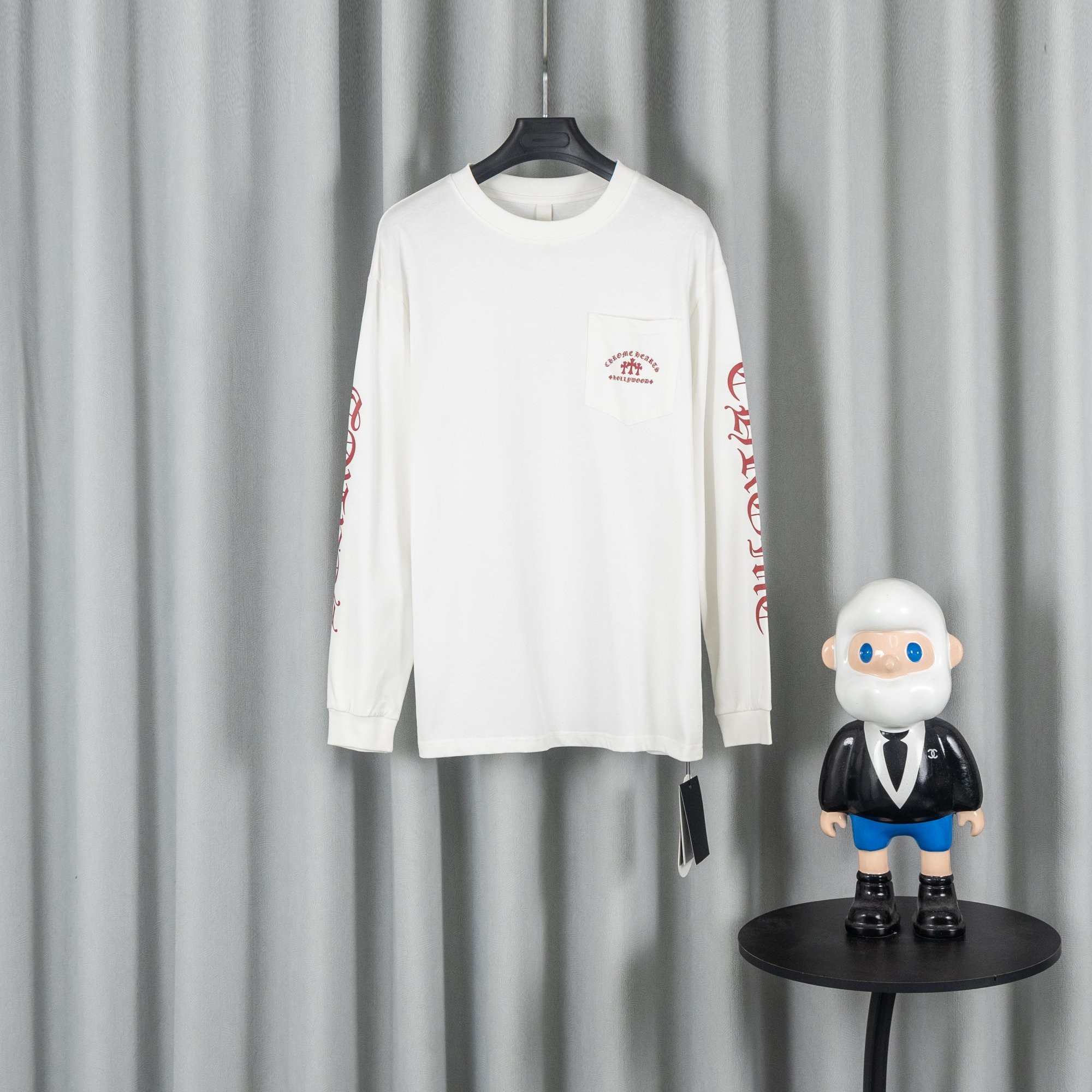 Chrome Hearts クロムハーツ ユニセックス リラックスフィット 長袖Tシャツ ミルクホワイト