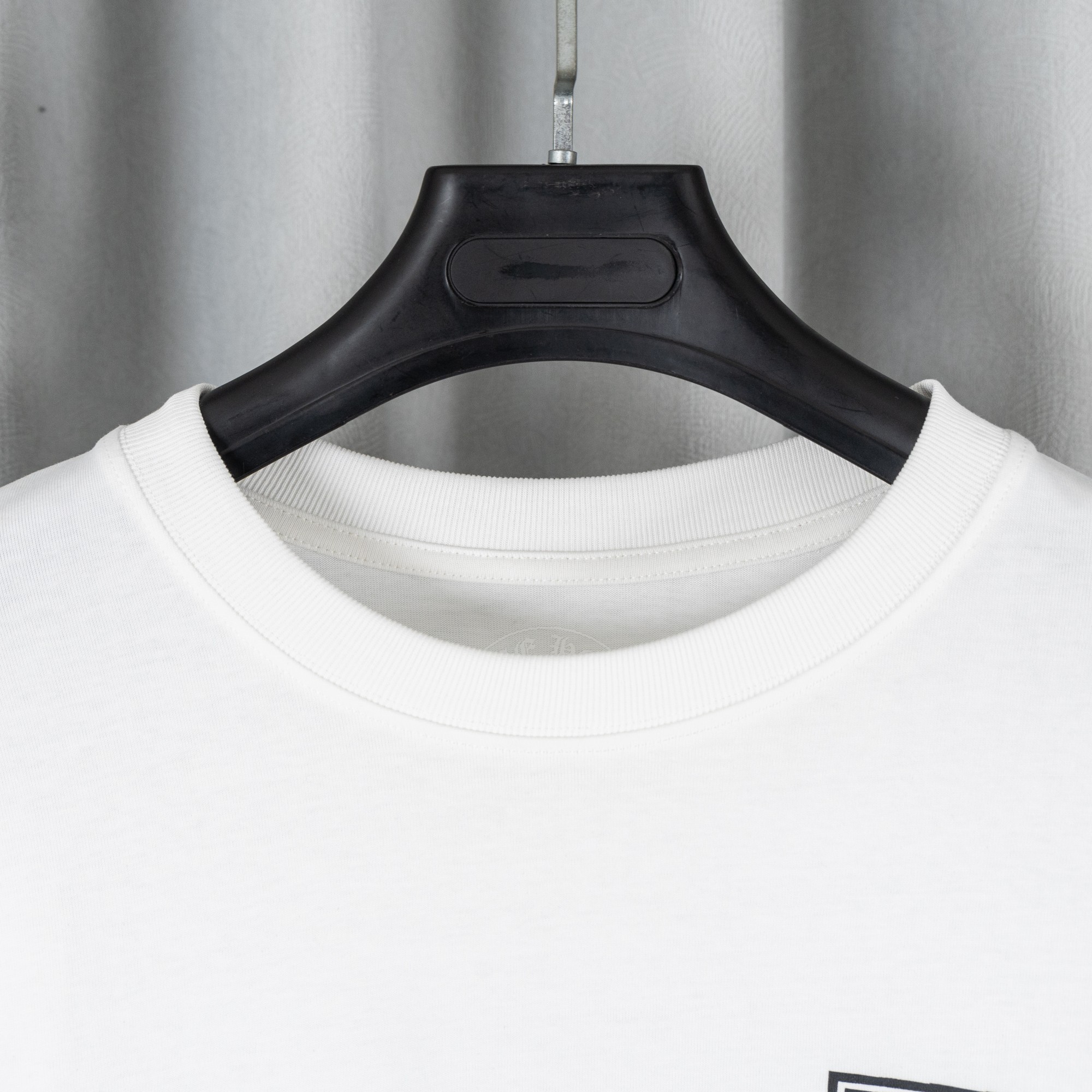Chrome Hearts クロムハーツ 26SS 春夏 新作 ユニセックス ルーズフィット 320g 双糸コットン100% 長袖Tシャツ ホワイト/黒