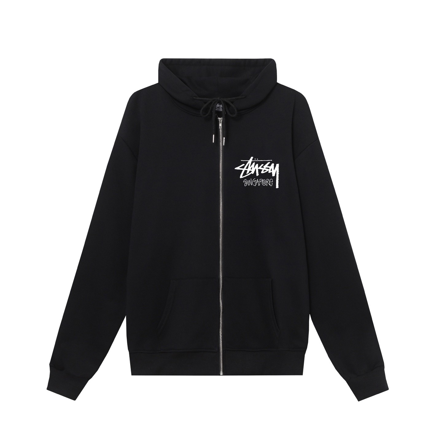STUSSY スタッシー 新加坡城市限定系列 印花男女连帽拉链外套 HN342 ホワイト/ブラック/ネイビー/グレー