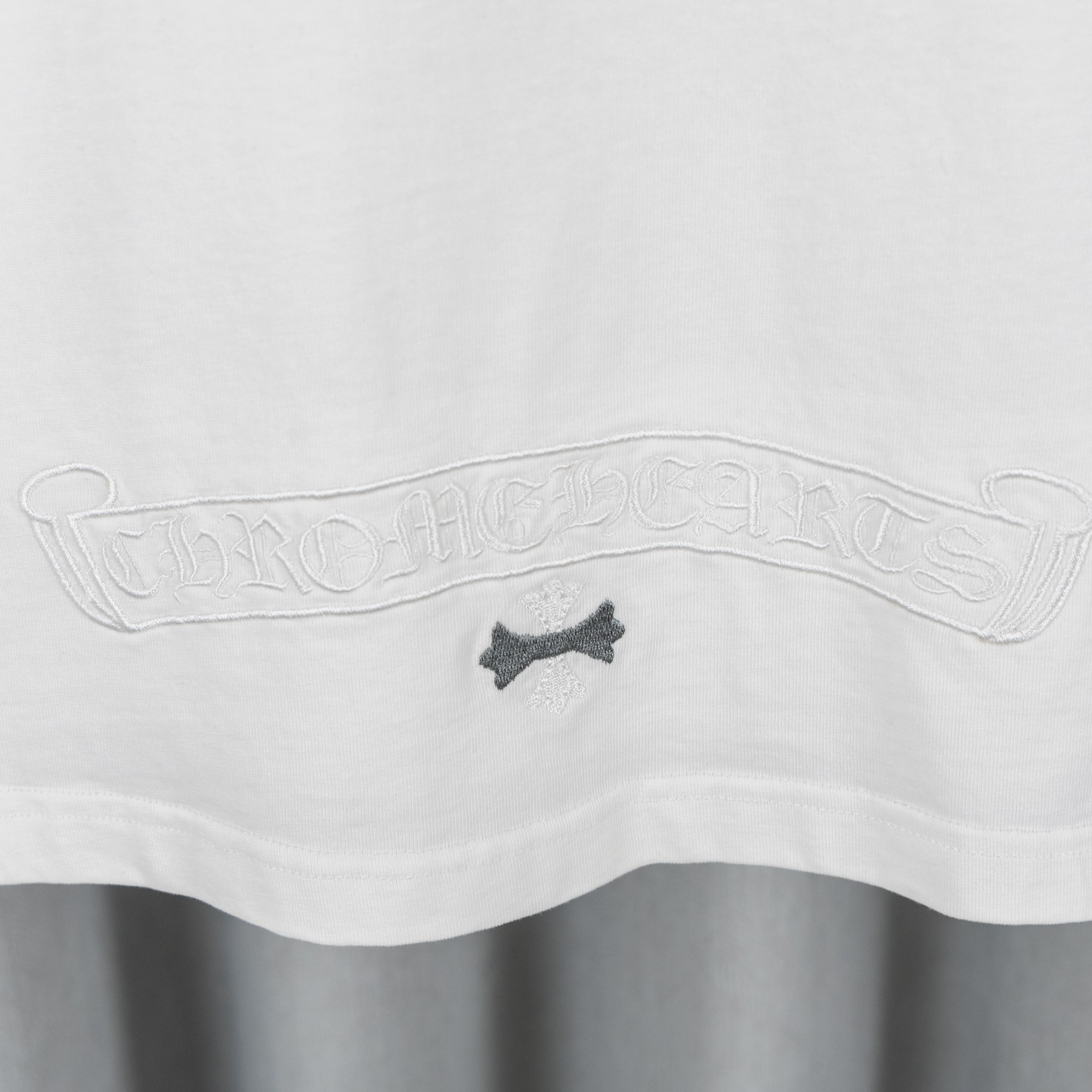 CHROME HEARTSクロムハーツ 26SS 春夏新作 ユニセックス ゆったり長袖Tシャツ オフホワイト/ブラック
