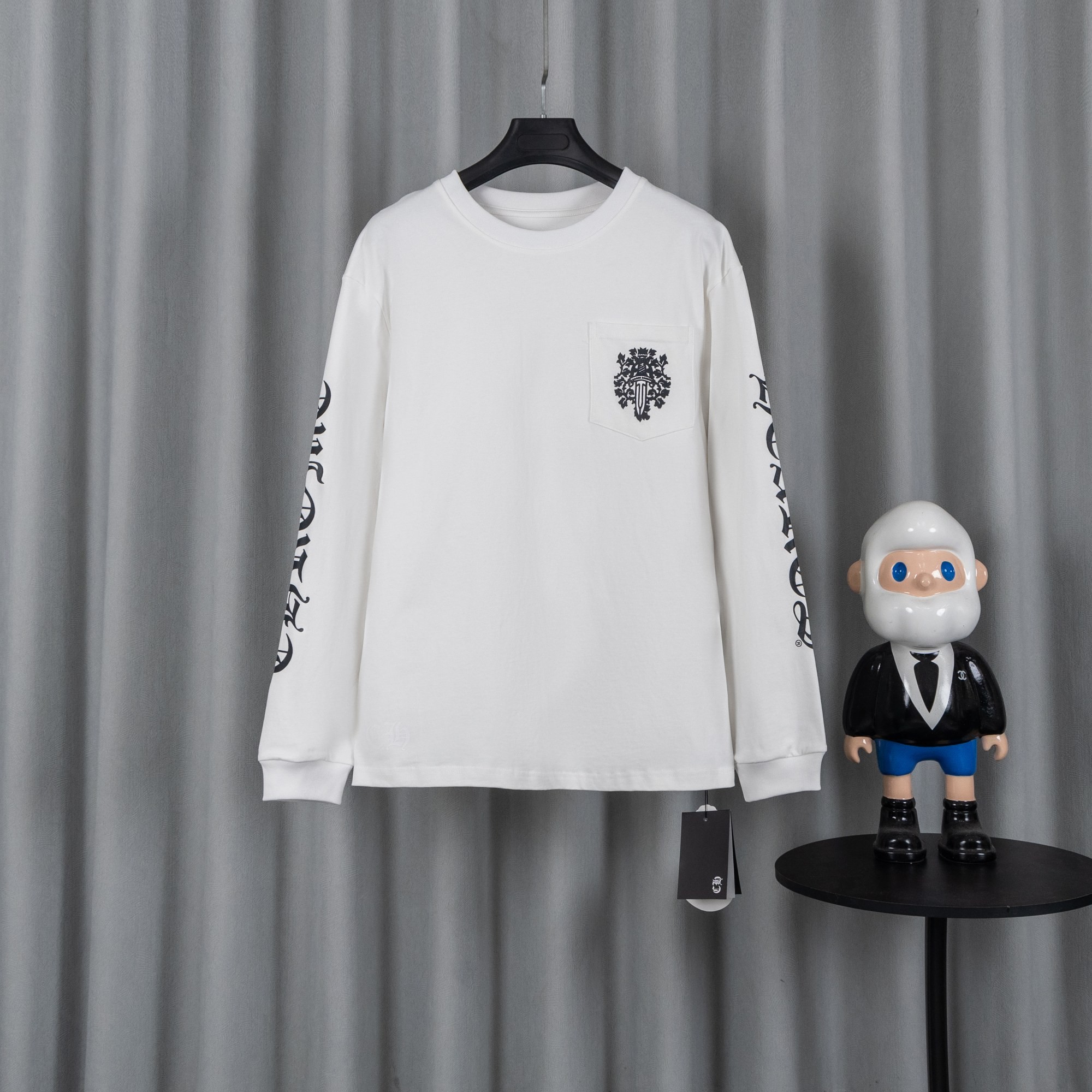 Chrome Hearts クロムハーツ 26SS 新作 ユニセックス ゆったり長袖Tシャツ (ホワイト/ブラック)