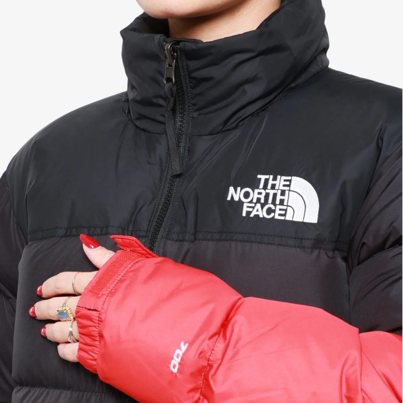 THE NORTH FACE ヌプシ ダウンジャケット レッド ディップダイ